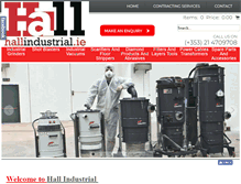 Tablet Screenshot of hallindustrial.ie